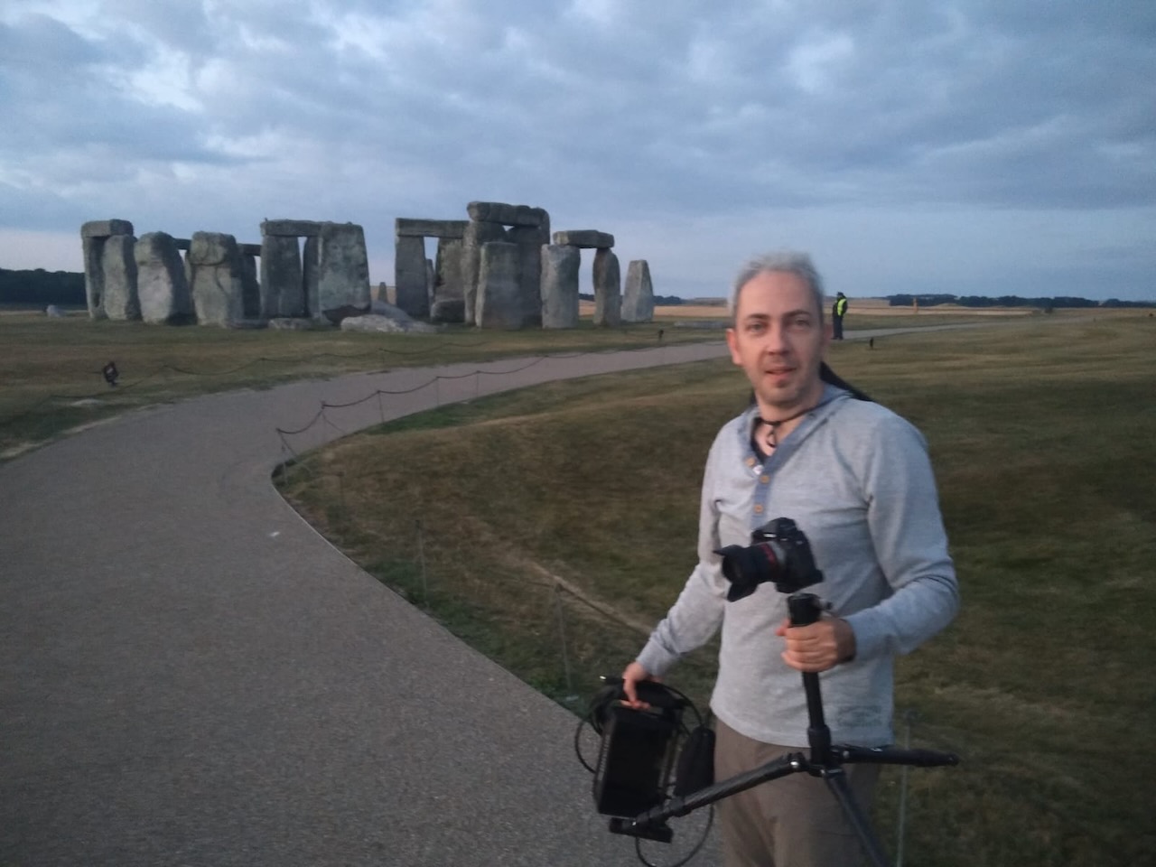 At work at Stonehenge